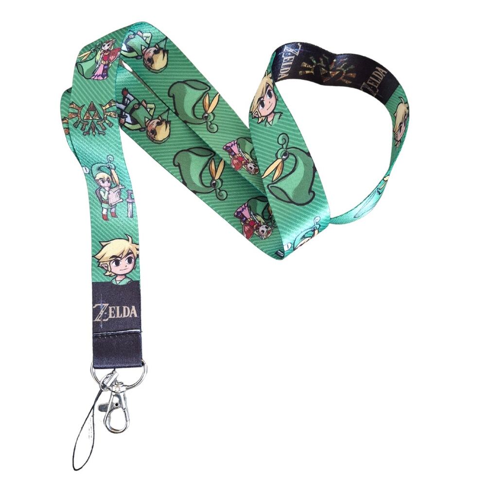 Nintendo Switch The Legend of Zelda Link Green Fabric Lanyard One Size Unisex